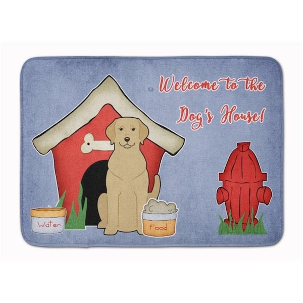 Carolines Treasures BB2809RUG Dog House Collection Yellow Labrador Machine Washable Memory Foam Mat BB2809RUG - main